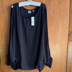 NWT Soho Elegant Black Blouse NY&C XL